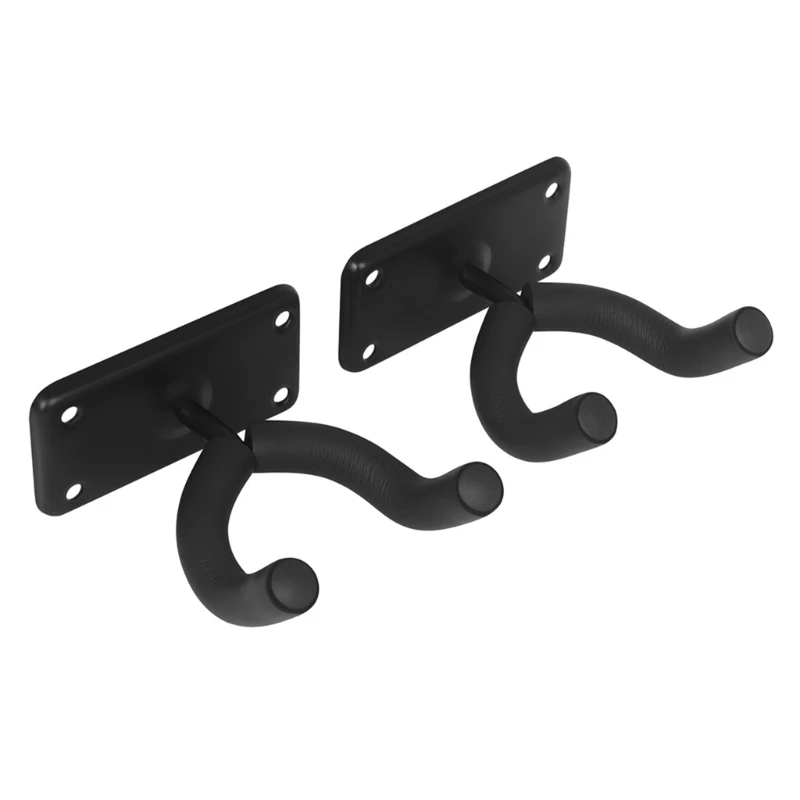 

2Pcs Guitar Wall Mount Hangers Square Base Display Stand U-Shaped Guitar Hook Guitar Holder Hook Stand Easy to Install