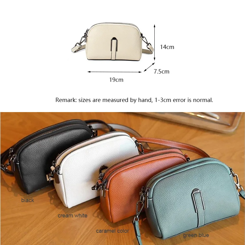 2022 New Lady Luxury Genuine Leather Mobile Phone Shoulder Bag Women\'s Messenger Pack Fashion Small Retro Crossbody for Girls