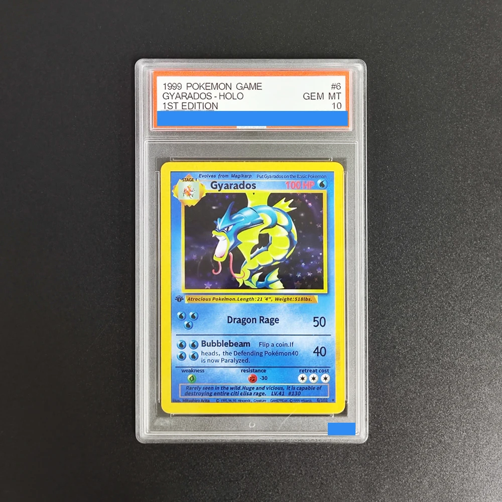 لعبة بطاقة بوكيمون 1999 ذاتية الصنع، الطبعة الأولى، بطاقة تجميع CHARIZARD MEWTWO GYARADOS BLASTOISE HOLO Grade Gem Mint 10 #5