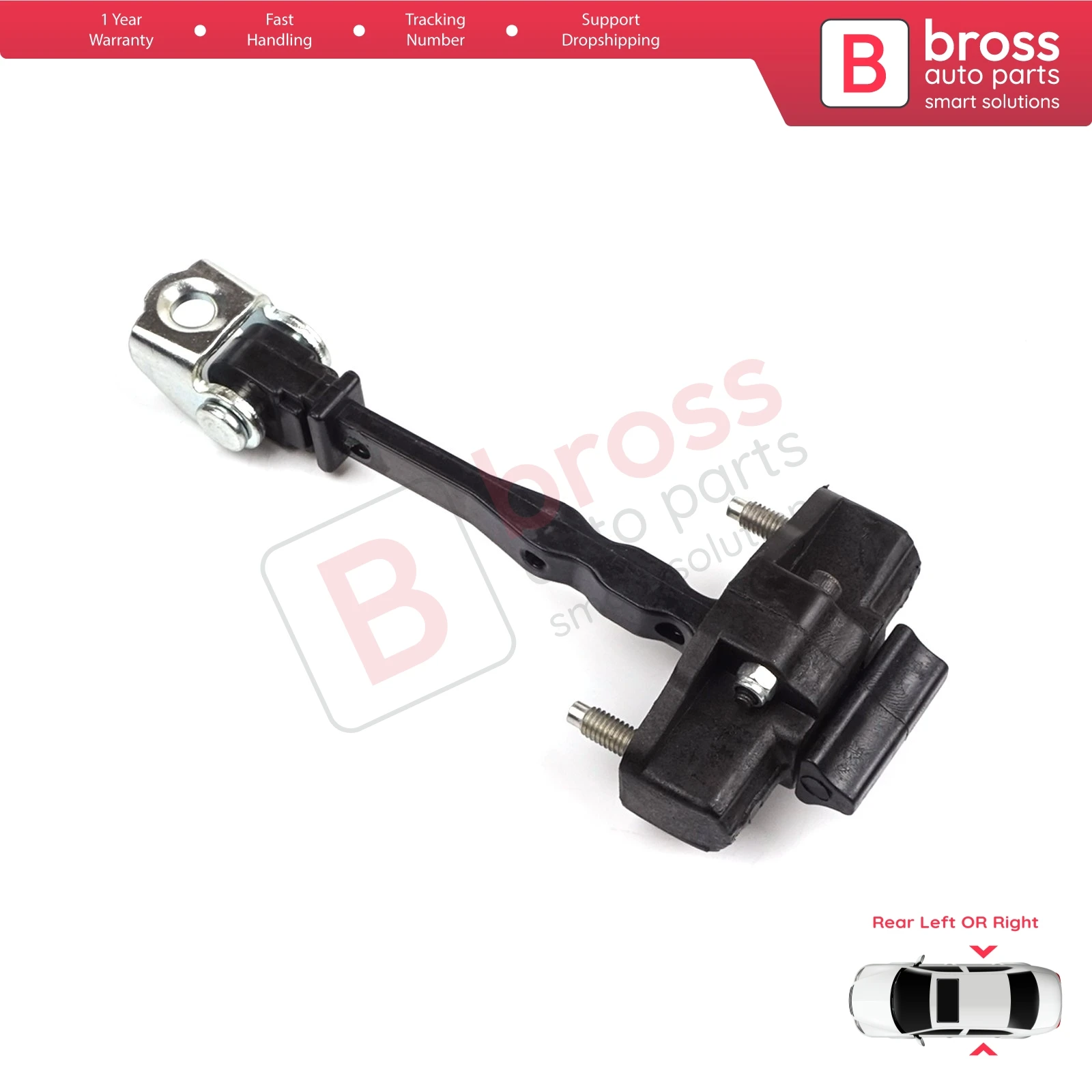 

BDP1241 Rear Left or Right Door Catch Hinge Brake Stop Check Limiter 3551472 for Vauxhall Opel Grandland X A18 P1UO 2017-On