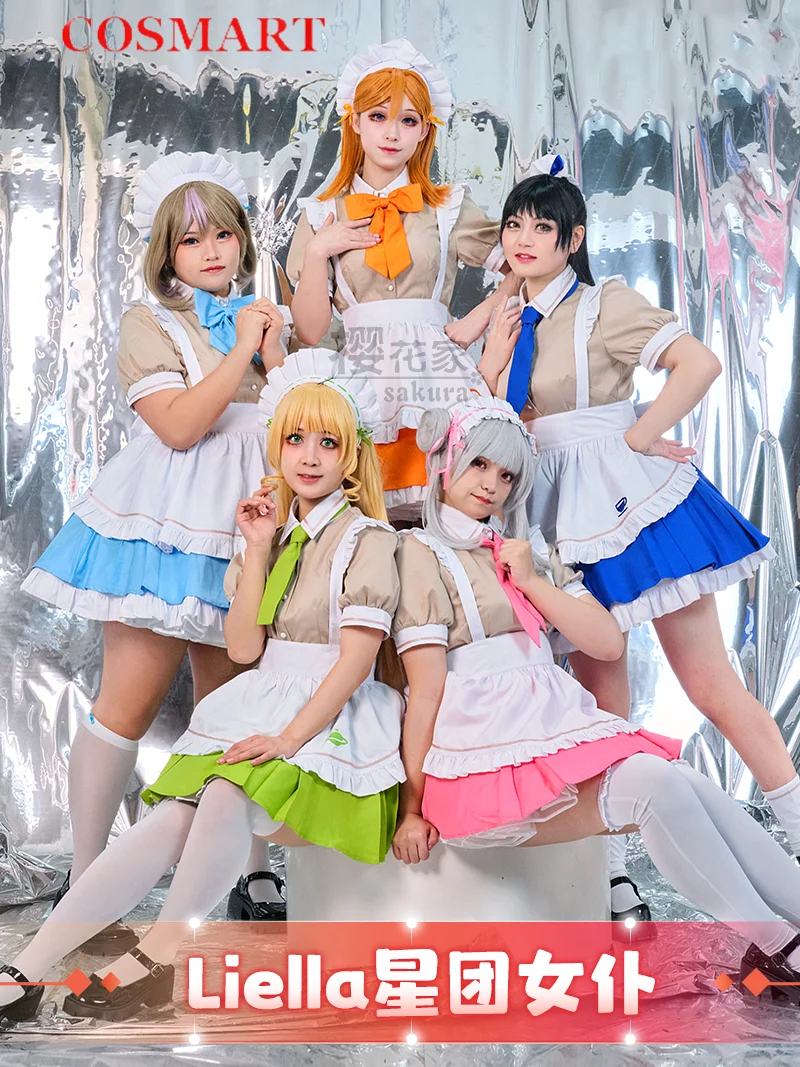 Lovelive Liella Shibuya Kanon Tang Keke Maid Outfit Cosplay Costume Cos Game Anime Party Uniform Hallowen Play Role Clothes