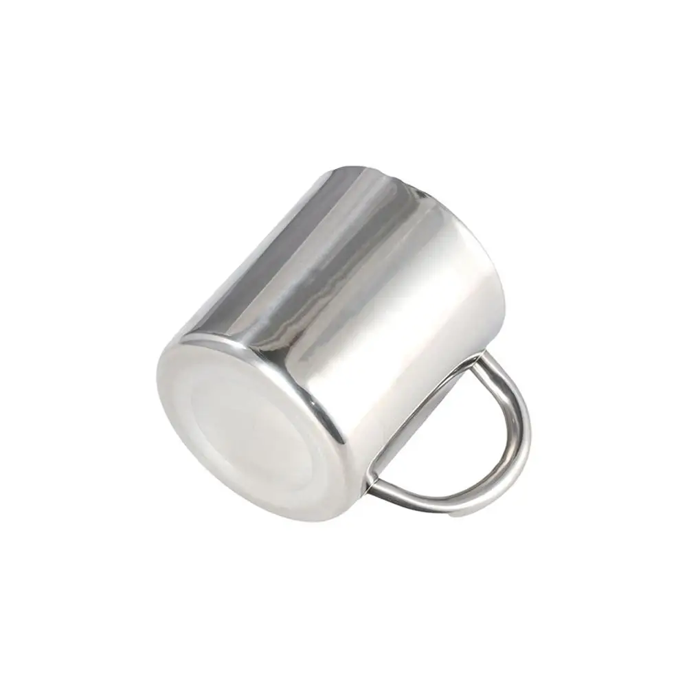 300ml 400ml Double Wall silver Stainless Steel Portable Tea Cup Mug Cup Water Bottle Coffee Mug