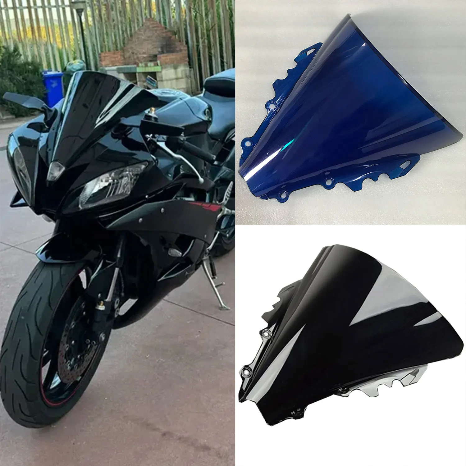 para-yamaha-yzf-r6-r6-2006-2007-yzfr6-yzf-r6-motocicleta-para-brisas-defletores-de-vento-moto-dupla-bolha-para-brisa