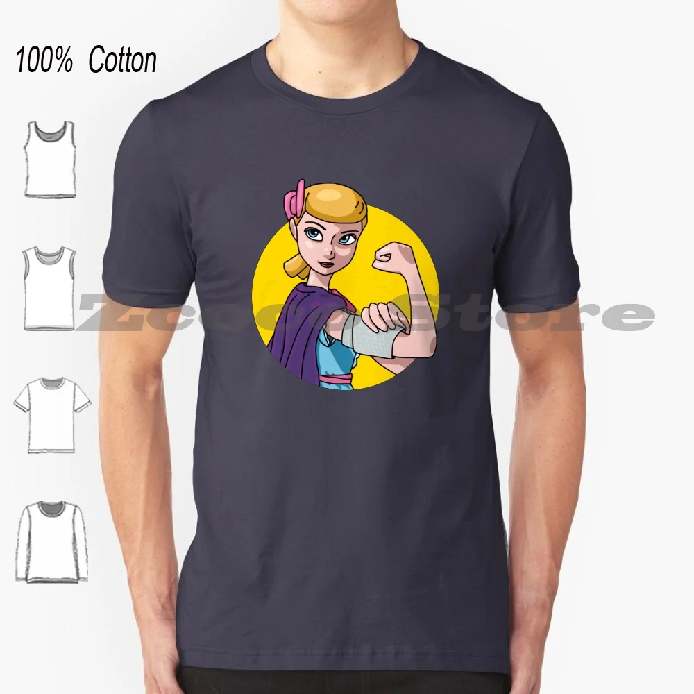 

Футболка фарфоровая с куклой мощности, 100% хлопок, удобная, высокое качество, забавная Феминистская девушка по мотивам фильма Бо Пеп Рози