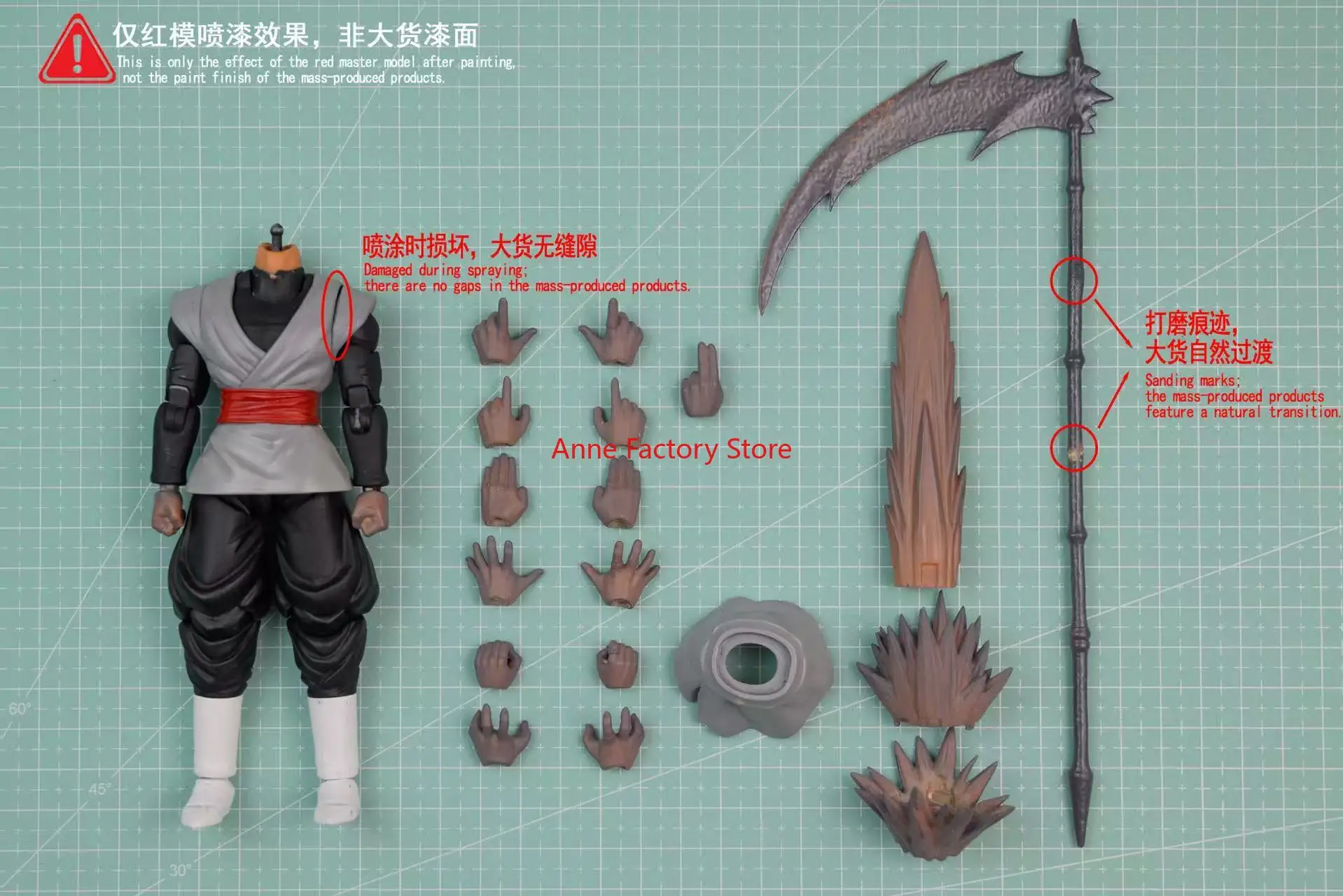 

НОВЫЙ набор экшн-фигурок VitoForge The Scythe Lord Zamas Dragon Ball Z Black Goku Super Saiyan, фигурка аниме-модель, игрушка, коллекционный подарок