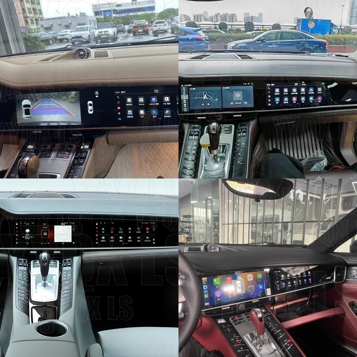 12.3 Inch Dual Screen For Porsche Panamera 970 2010-2016 Multimedia Video Player Android Auto Qualcomm Carplay GPS Navigation