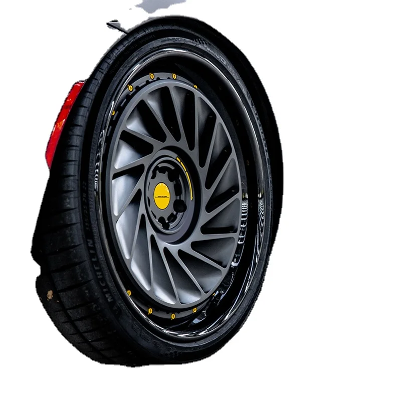 

Whells 20\"-26\" Luxury Sport Forged Alloy Wheel Rims 5x114.3 5x120 5x130 Gold 2-Piece 15\"-17\" Car Jante Mercedes Compatible