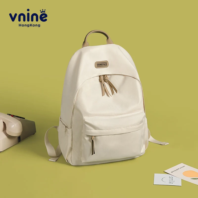 VNINE backpack for girls, middle school, high school, college students, backpack for men, simple, fashionable, casual