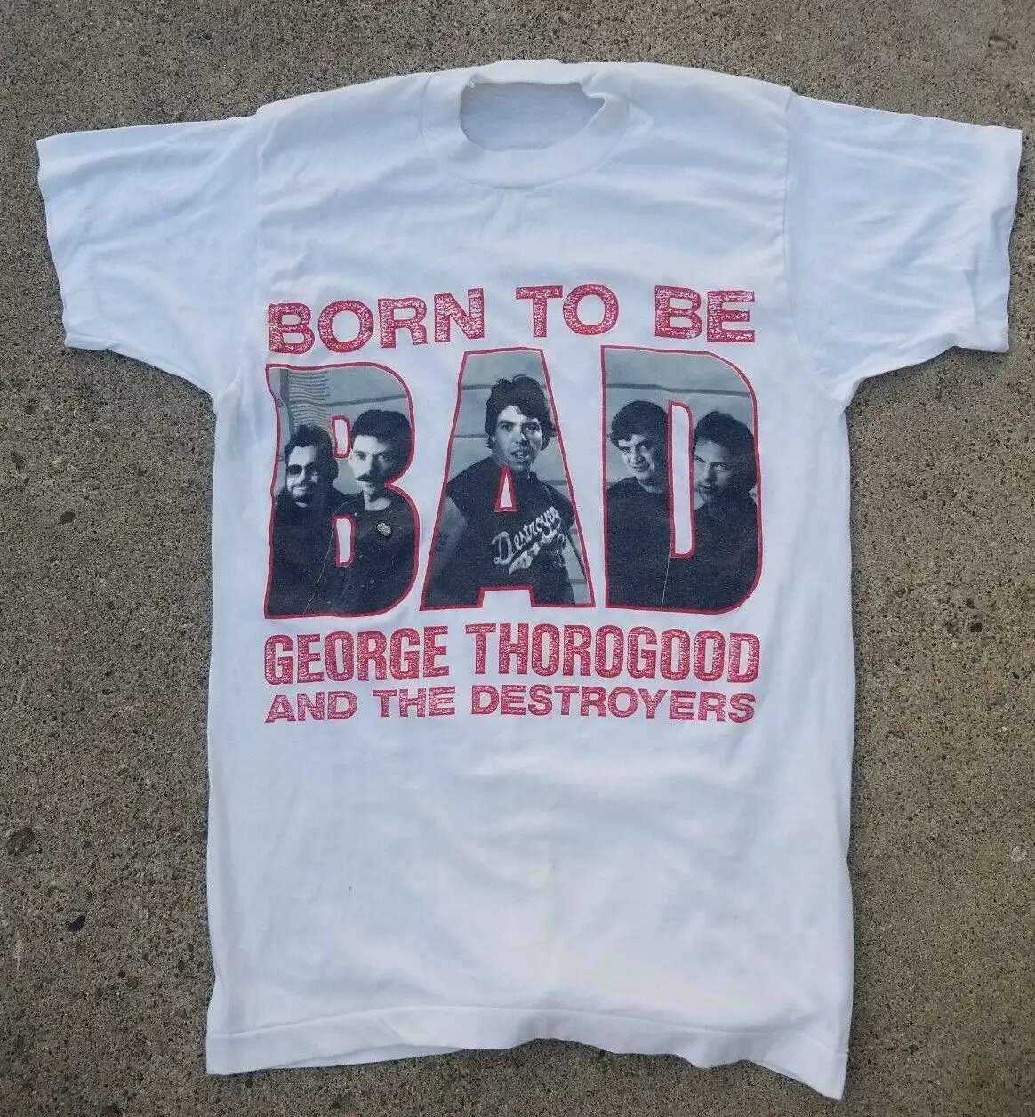 

Рубашка Born To Be Bad Retro George Thorogood, Классическая, белая, унисекс, фотосессия CC2182