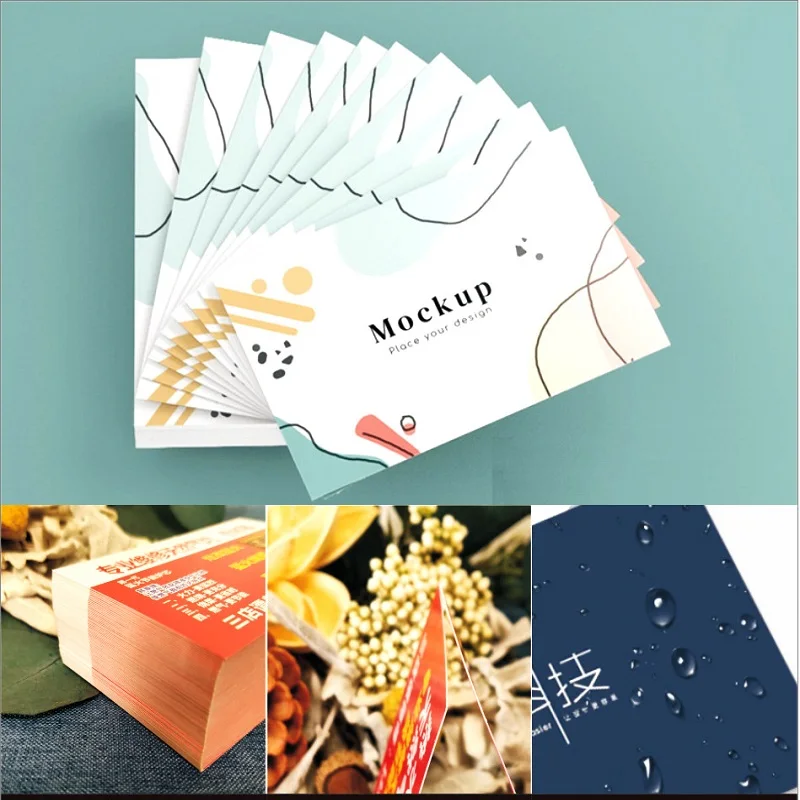 300gsm Paper Customize Greeting Gift Package Name Cards Custom Business Cards Personalized Logo