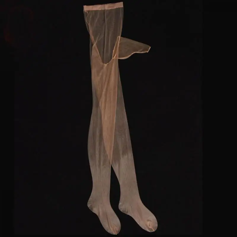 

45-70 кг новый дизайн мужские бесследные чулки сексуальные ультратонкие шелковистые прозрачные колготки бесшовные забавные с комплектом тело черный