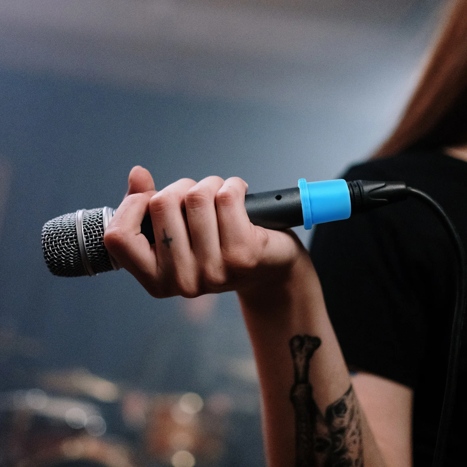 

10 set Wireless Microphone Bottom Sleeves Anti-Slip Ring Protective Covers For Mic Shockproof Rubber Rings Handheld Mic