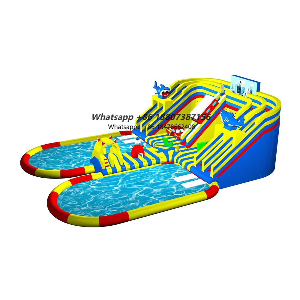 Professional Wholesale THL Brand PVC Outdoor Inflatable Water Park Pool Slide Custom Size for Child Adult  Manufacturer