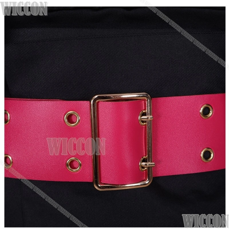 プロジェクトセカイ 桜沢こはね カラフルステージ ULTRA C コスプレ制服 ブラックコートドレスウィッグ小道具 ハロウィンパーティーカーニバル衣装