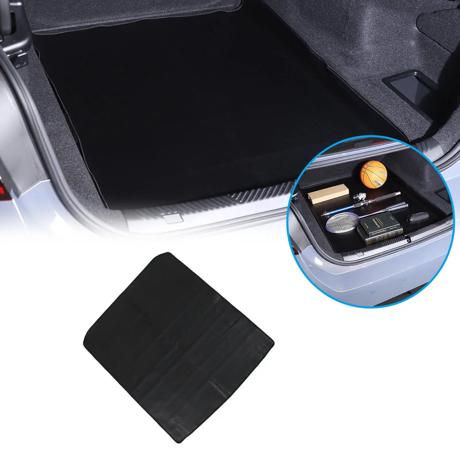 

PVC Leather Black Car Trunk Pad Waterproof Anti-Slip Mat For BMW 5 Series G60 2024-2025 Boots Protector Accessories