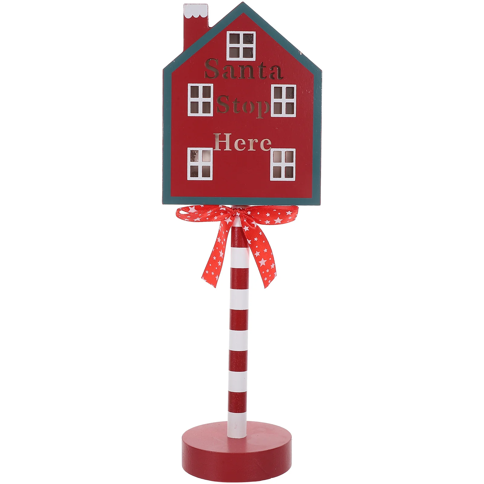 

Durable Wooden Christmas Light Decor Exquisite Craftsmanship Festive Atmosphere Indoor Outdoor Yard Garden Porch Party Bar Store