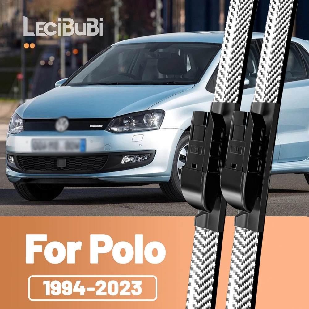 2 stücke Frontscheibe Scheibenwischerblätter Carbon Faser Scheibenwischer Für VW Polo 6N 9N 6R 6C 1994-2023 2012 2017 2018 2019 2020