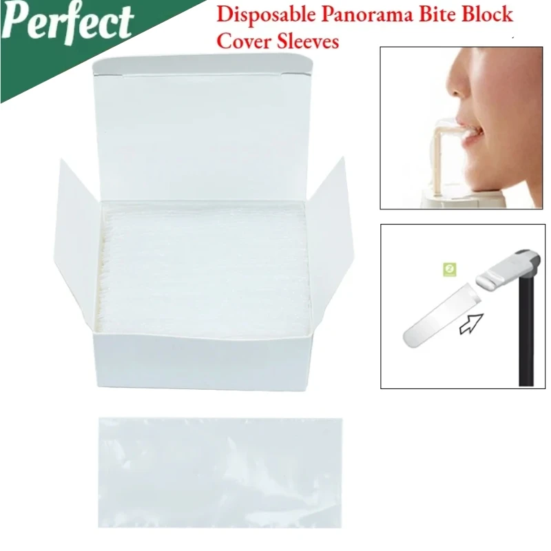 

200Pcs/box Dental Panorama Bite Block Cover Sleeves Dental Lab Instrument Protective Film Size 65*28mm/65*25mm