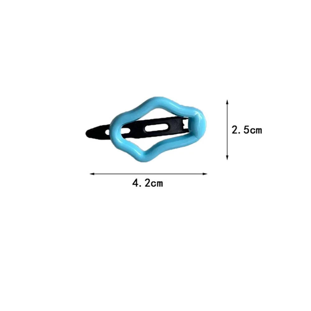 مشبك شعر سحابي بلاستيكي ، راتنج ملون ، دبوس شعر جانبي جميل ، ديكور بسيط ، إكسسوارات شعر ، جديد