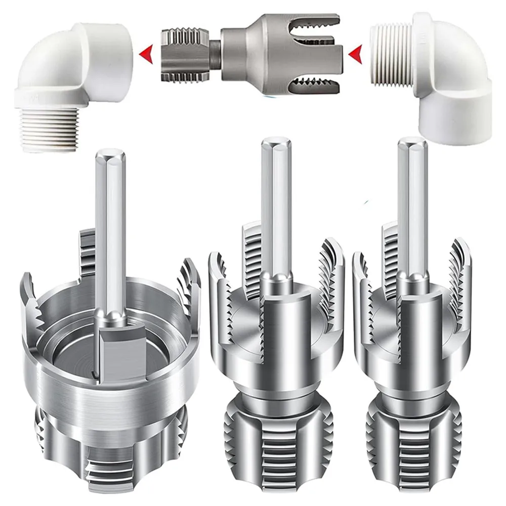 1/2inch 3/4inch 1inch PVC Pipe Threading Kit 1/3PCS Internal and External Pipe Threading Tool Set
