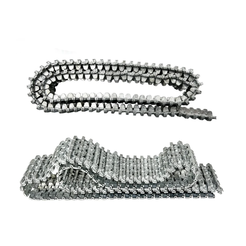 

1PCS 45mm Width 61/79/87/100 Links Zinc Alloy Track Model Conveyor Belt Chain Length-Adjustable DIY Parts for RC Tracked Tank