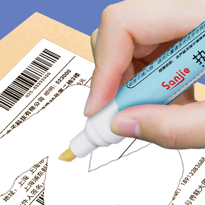 Thermal Paper Erasing Pen Express Single Coated Code Pen Privacy Protection Information To Write Fast-Drying Erasing