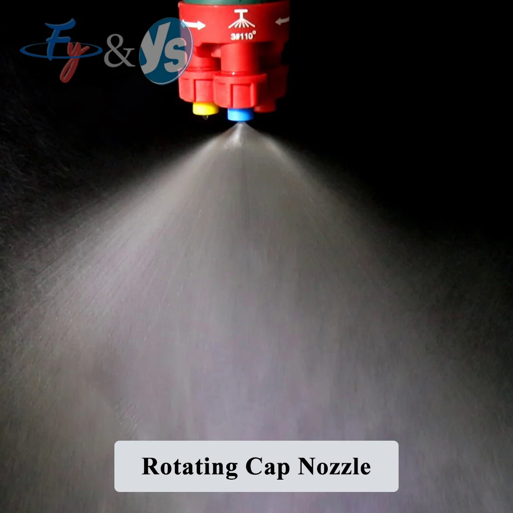 Agricultural 3-way Rotating Spray Nozzle, Triple Outlet Anti-drip Nozzle for Boom Sprayer Rotary switching