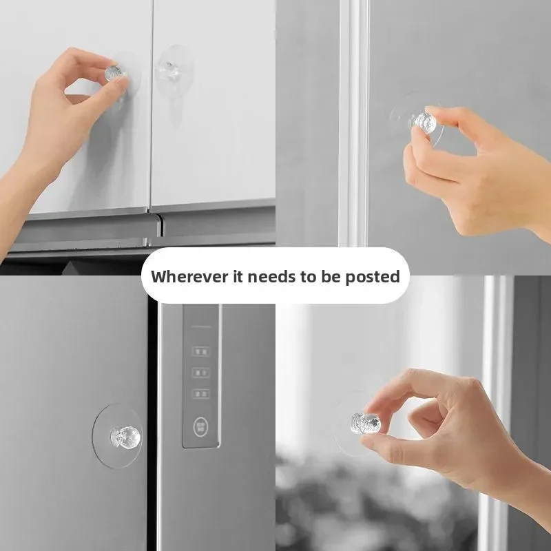 مقبض خزانة غير مرئي وحديث وبسيط عالي الجودة - سحب صغير ذاتي اللصق بدون حفر للأدراج والخزائن والأبواب المنزلقة