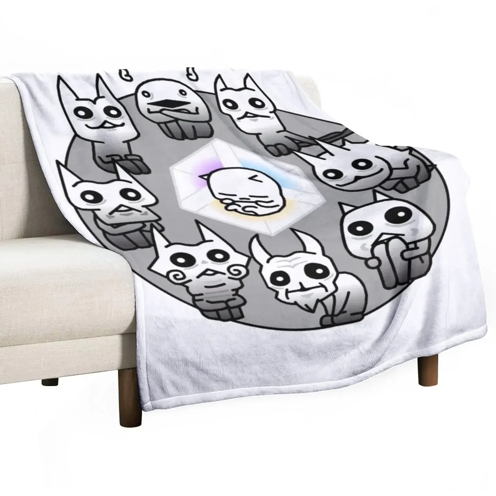 Battle Cats Nekoluga Mural Throw Blanket Loose Blanket Thermal Blankets For Travel