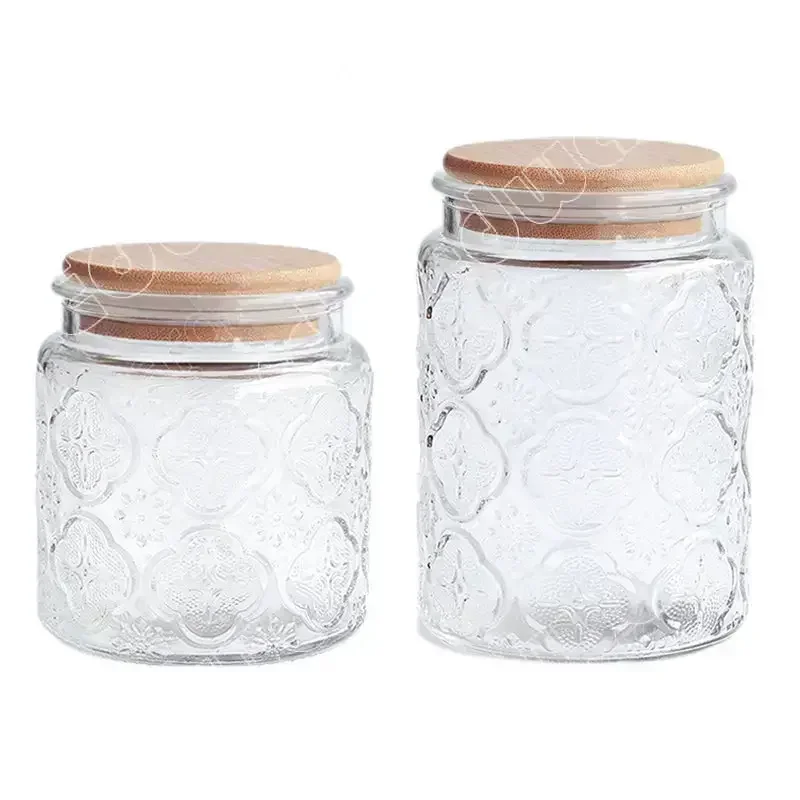 Jar Retro Style Glass Jars Bottles Nordic Style Glass Jars and Lids Household Use Glass Container Storage Containers Honey Jars