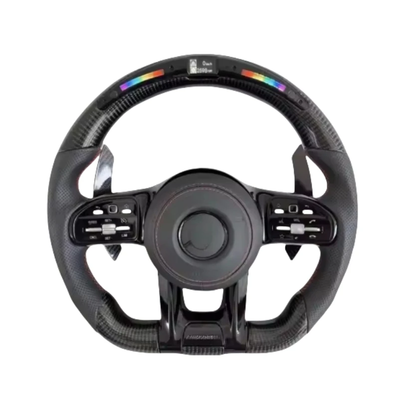 

For Car Steering Wheel For Mercedes-Benz W205 W204 W222 W463 W464 W212 W211 E300 W218 GLA GLC G CLASS Carbon Fiber Steering Whe