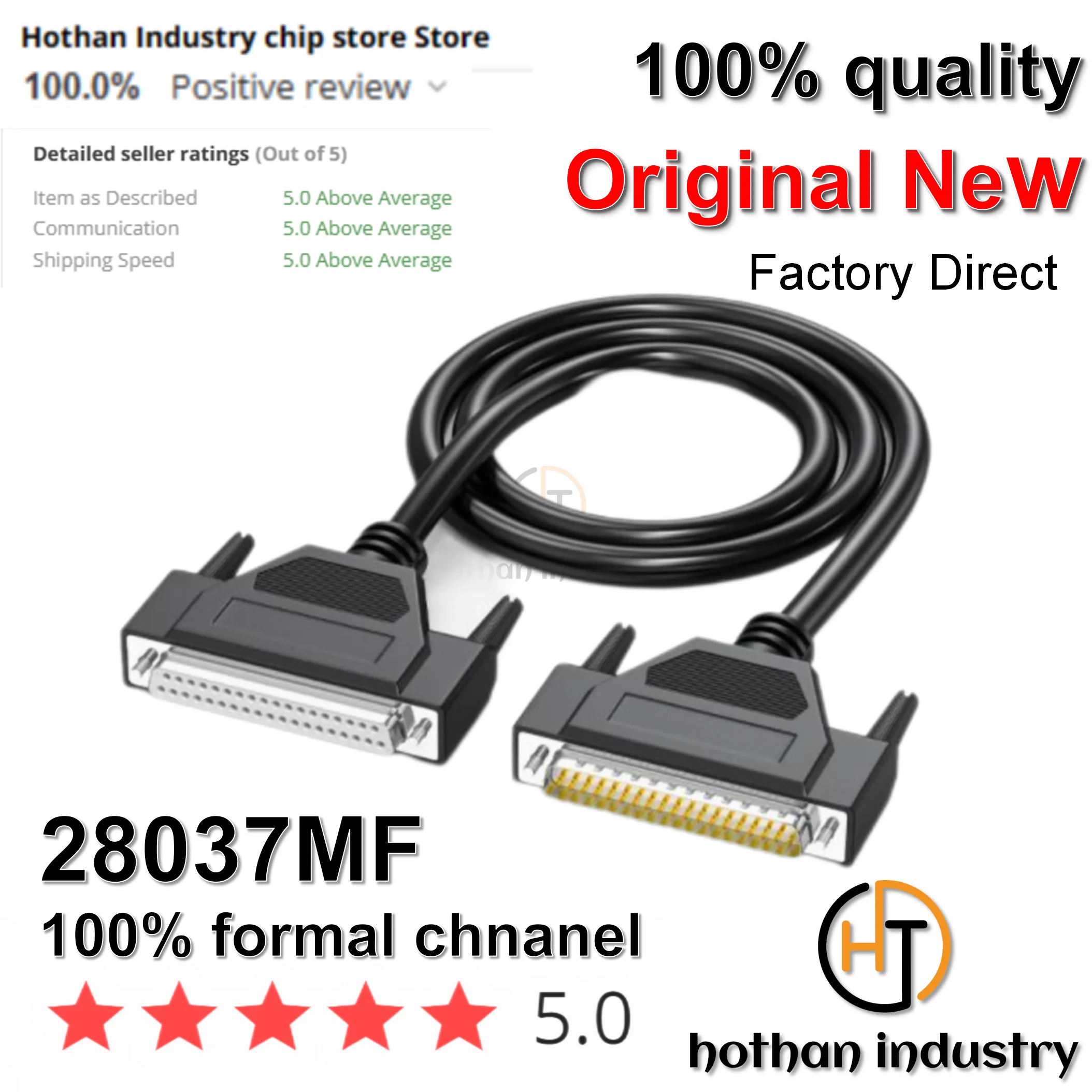 （1PCS）0.5-10M DB37 Pure Copper Connection Cable Male to Male to Female to Female Header Extension 37 Pin PLC Programmer