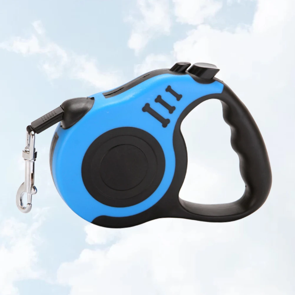 

Automatic Telescopic Traction Rope Retractable Leashes Pet Towing Blue Durable Nylon Cable Flexible Design Ideal Walking Running