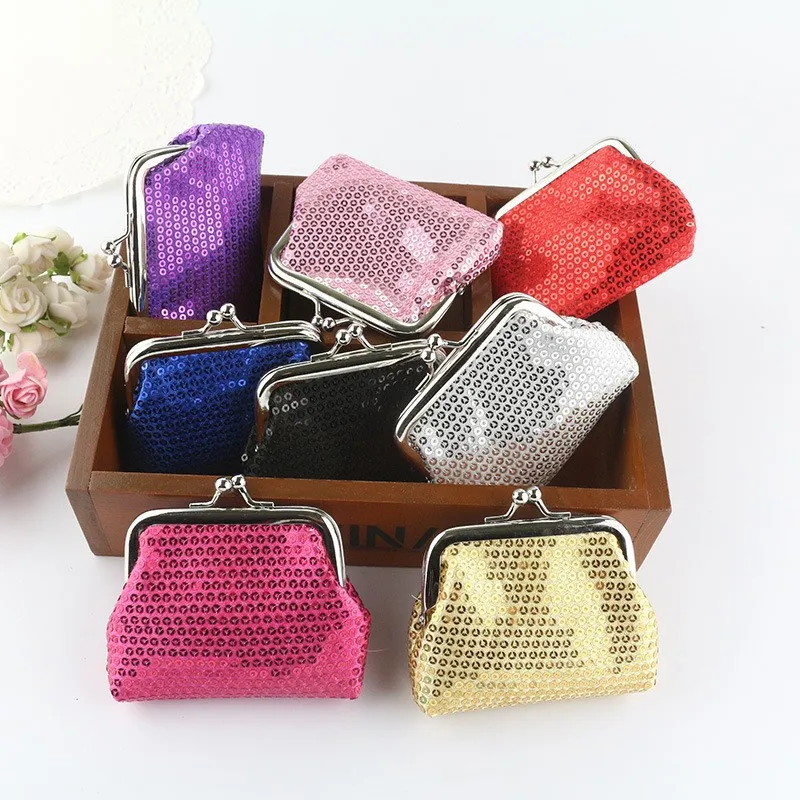 Sequin Coin Purses Reversible Sequins Mini Wallets Magic Flip Sequins Wallets Purses For Party Favors Gifts Cute Storage Wallets