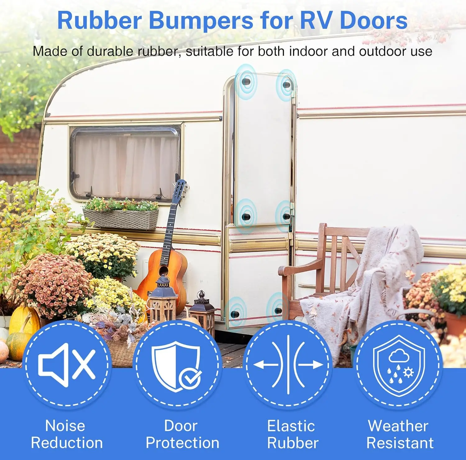 

4 комплекта резиновых бамперов для автофургонов, 1 дюйм X черный круглый винт с дверцей из нержавеющей стали для раздвижных винтов и шайб для патио, предотвращает навес