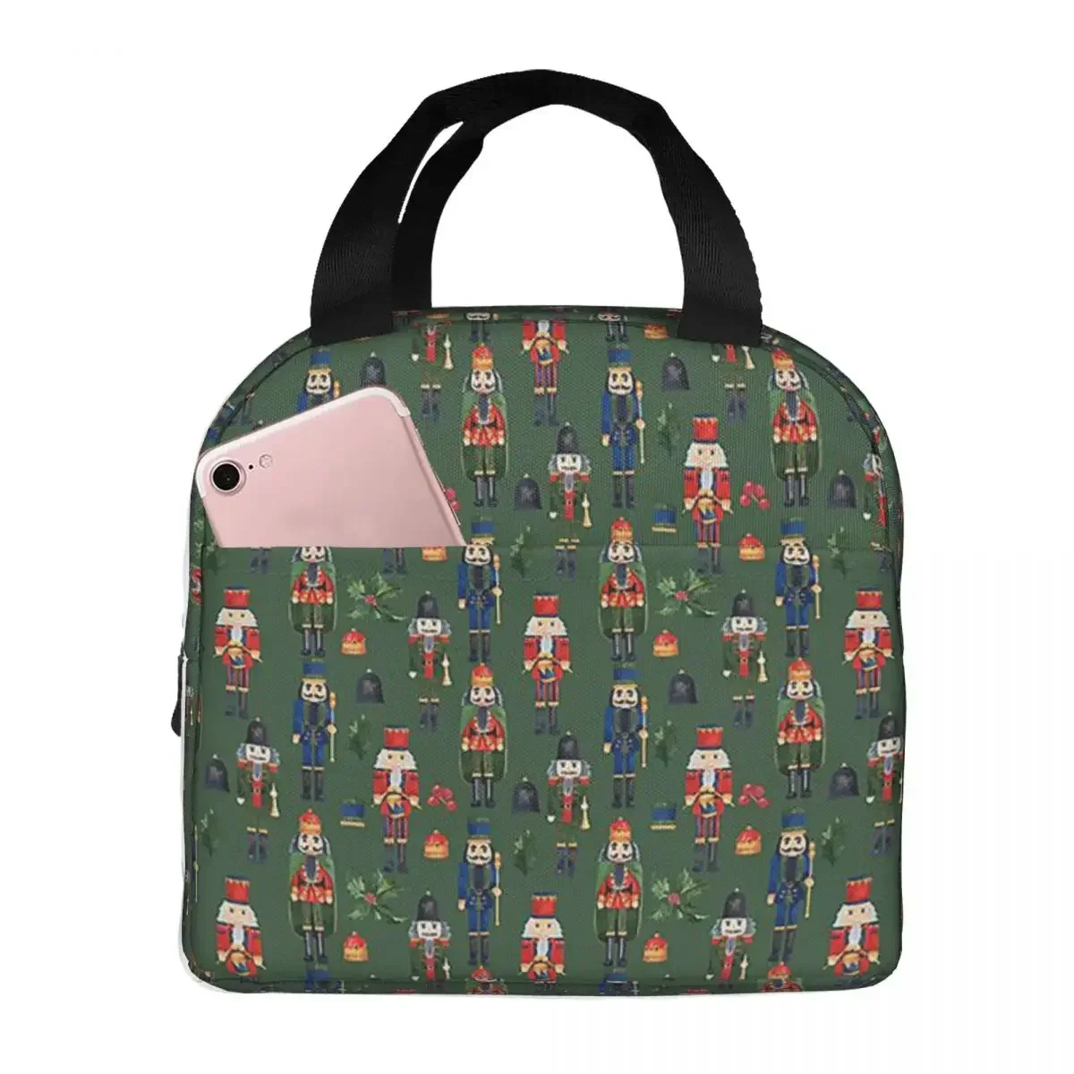 Christmas Nutcrackers Stars Ballerina Violin Insulated Lunch Bag for Women Children Leakproof Food Boxes Thermal Lunch Box Tote