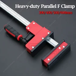 1PC 300/400/500/600mm Heavy-duty Parallel F Clamps Bar Clamp 95mm Throat Depth 700KG Clamping Force For Woodworking Metalworking