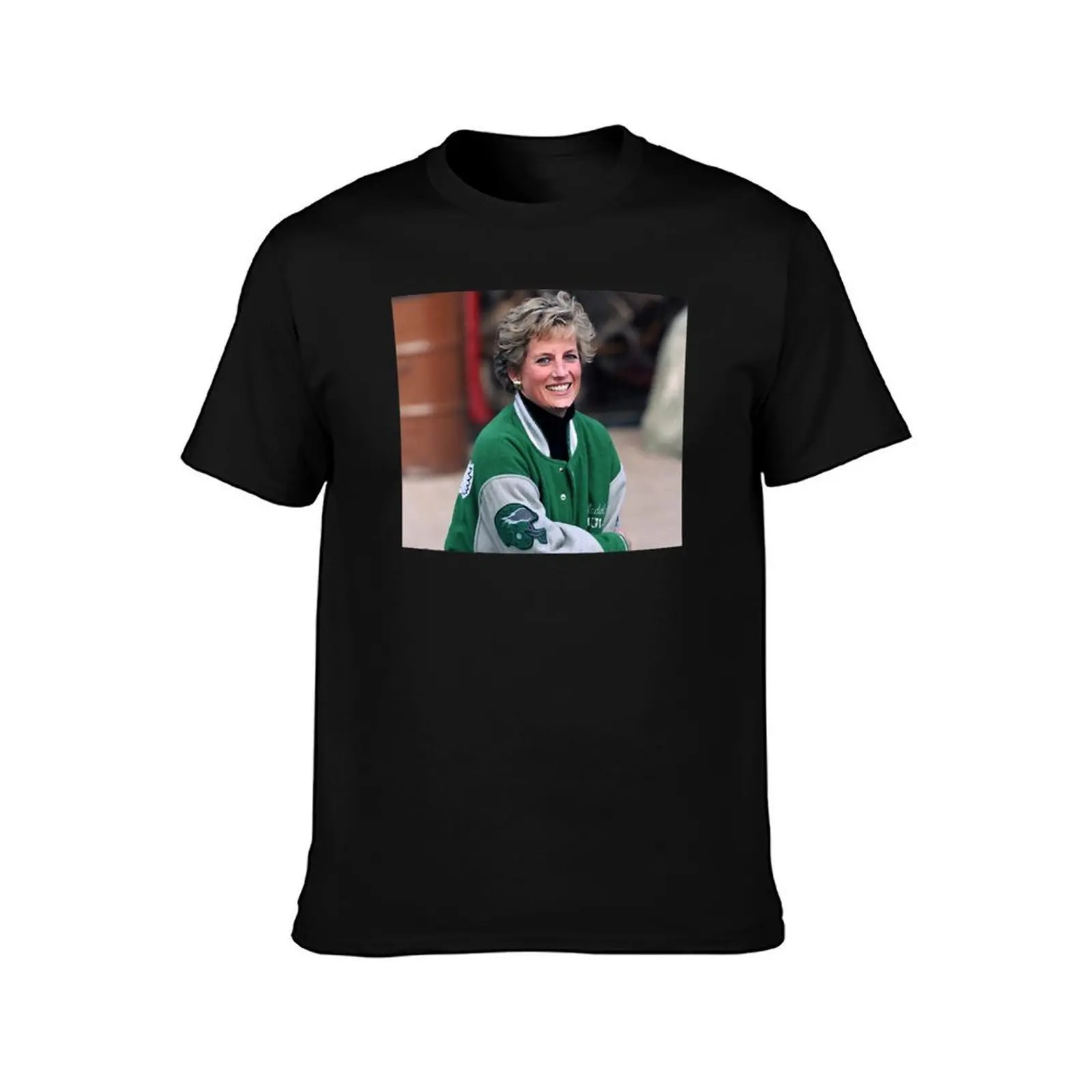 THE VINTAGE PRINCESS DIANA LOVES TO WEAR A JACKET WITH THE EAGLES SHIRT AND STICKER T-Shirt Active Wear Sports T-Shirt for Men