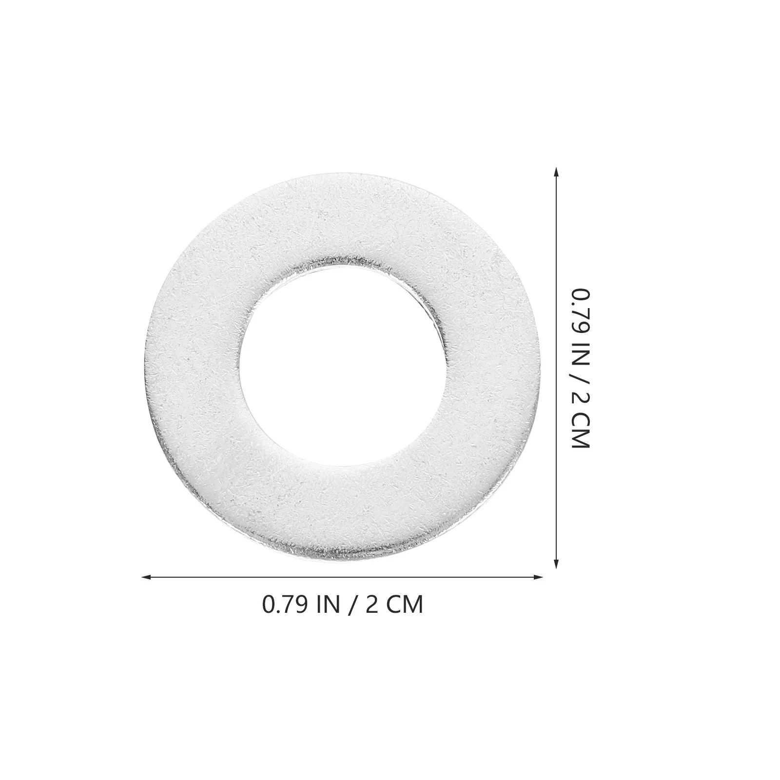 

50Pcs Stainless Flat Washers 304 Steel Stable Accurate Assembly for Repair Machinery Screws Bolts Fasteners Kit