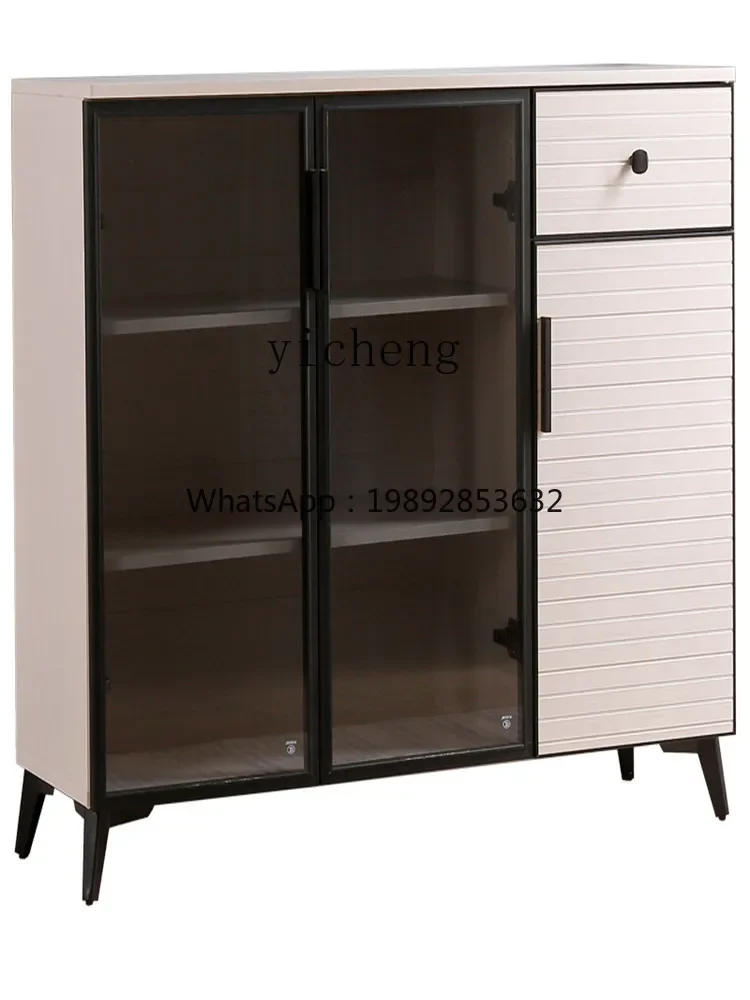 u11  Gold Dining Side Modern Simple Home Kitchen Storage Cabinet Locker Living Room Tea Cabinet
