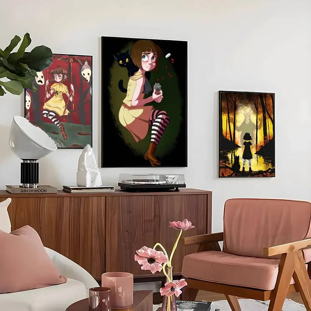 Fran Bow Posters Living Room Bar Cafe Quality Canvas Vintage Style Comics Painting Art Home Wall Decor Picture