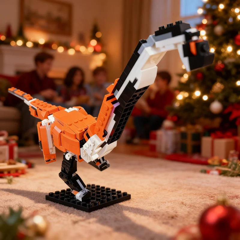 437pcs MOC Creator 3-in-1 31129 Omeisaurus Tianfuensis Minifig Scale Model Christmas Gift Office Desk Decoration