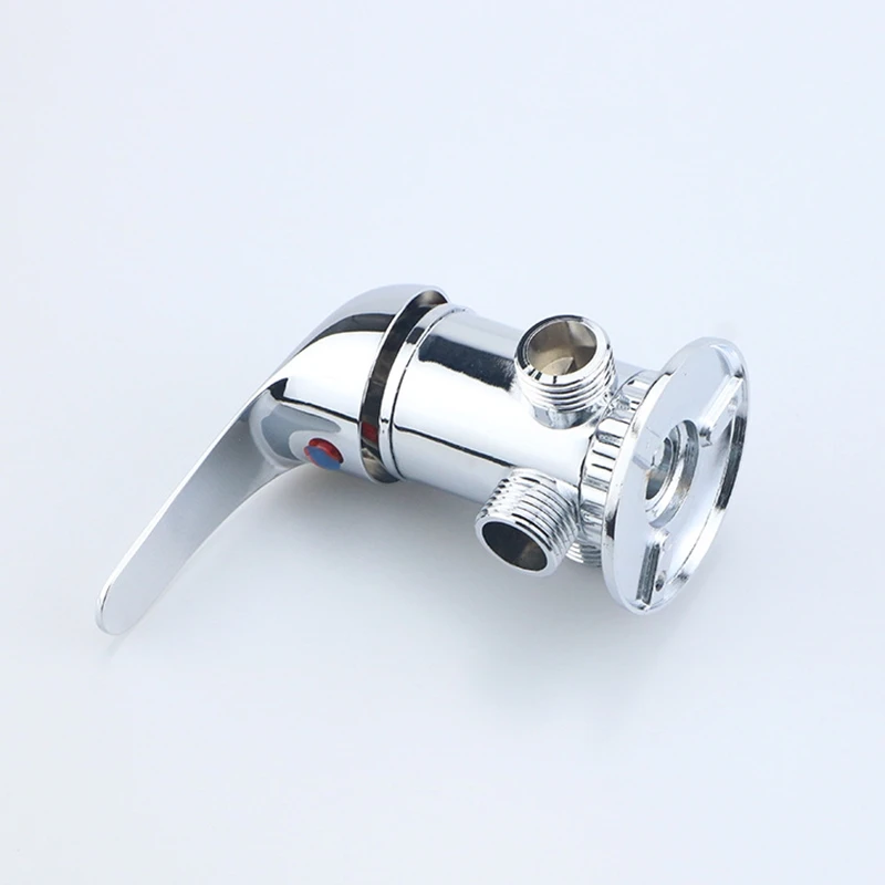 1PC Zinc Alloy Chrome Bathtub Faucet Solar Water Heater Mixing Valve Wall Mount Shower Valve Hot and Cold Tap G1/2' - view 4