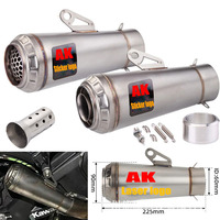 Universal Motorcycle AK Exhaust Muffler DB Killer GP Motocross Escape  For Yamaha R1 R3 R6 CBR1000RR MT07 09 Z1000