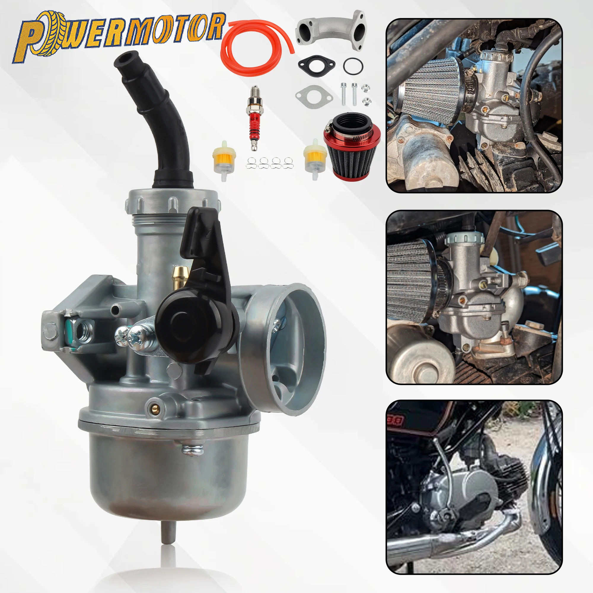 

Motorcycle Carburetor Air Filter Kit For Keihin KAYO 22mm PZ22 110cc 125cc 140cc Motocross DirtBike ATV Quad Engine Spare Parts