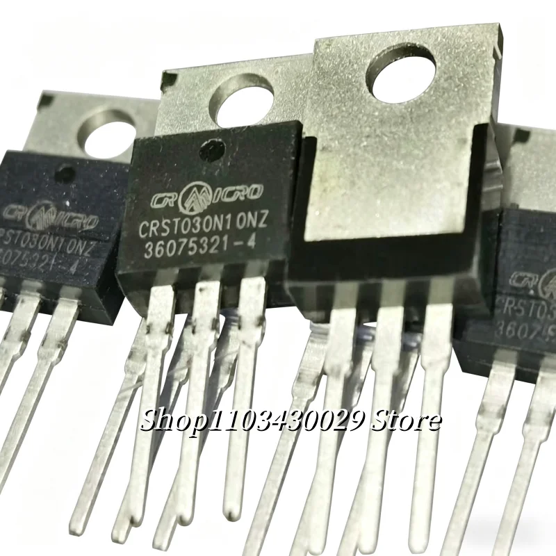 10Pcs CRST030N10NZ CRST030N10N 100V 180A N-channel MOSFET TO-220 power transistor, suitable for motor drive