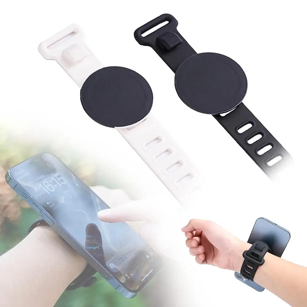 1 Pcs Magnetic Cell Phone Holder Wrist Watch Arm Strong Holder Magnetic Outdoor Cycling Sports V6m1