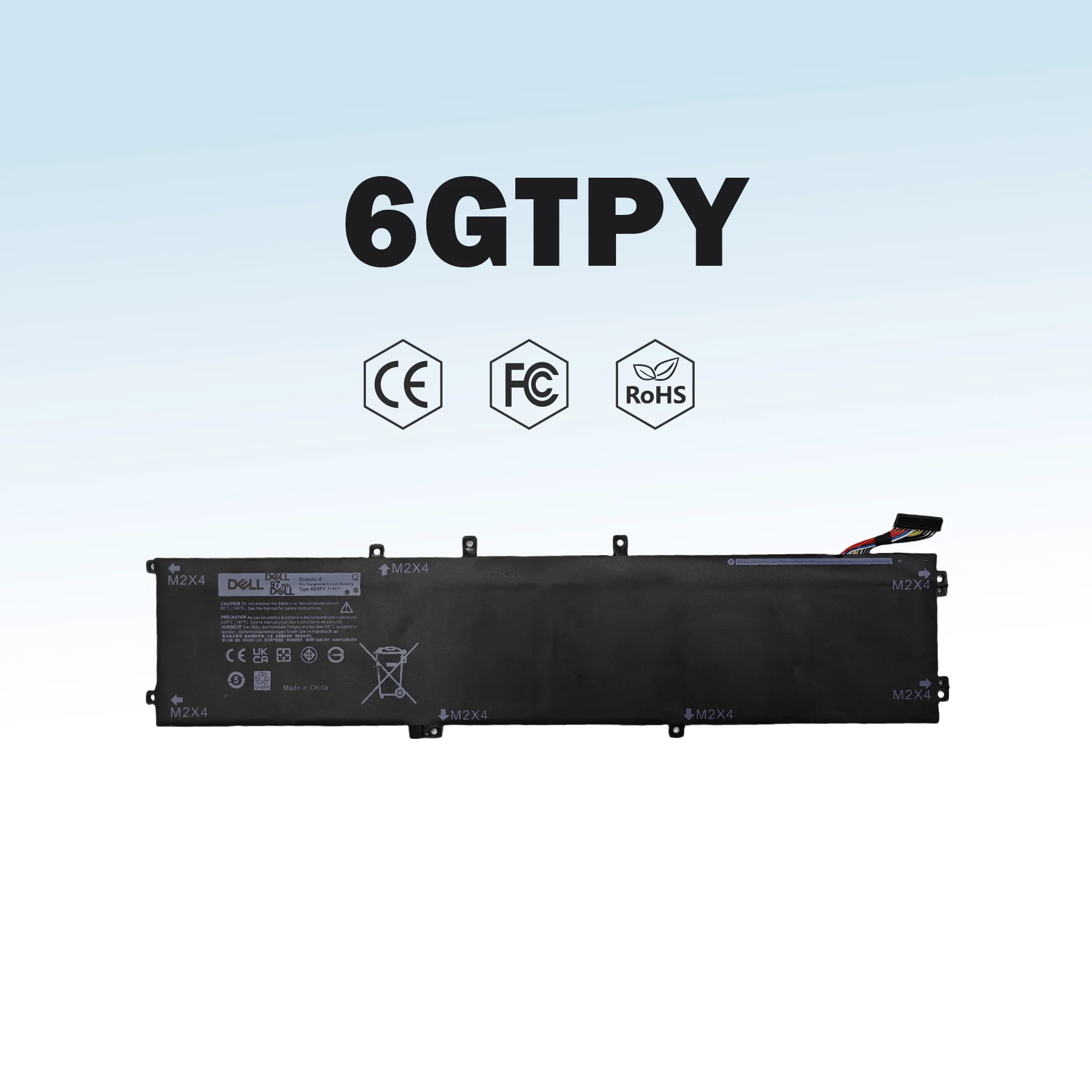 

6GTPY Laptop Battery for Dell XPS 15 9560 9570 9550 7590 Precision 5520 5530 Vostro 7500 5XJ28 i7-7700HQ 5D91C GPM03 4GVGH 1P6KD