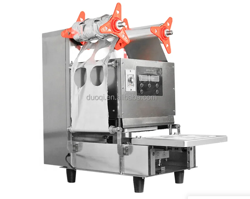 DUOQI QDF-95 high quality bubble tea plastic cup cup sealing machine cup filler and sealer machine