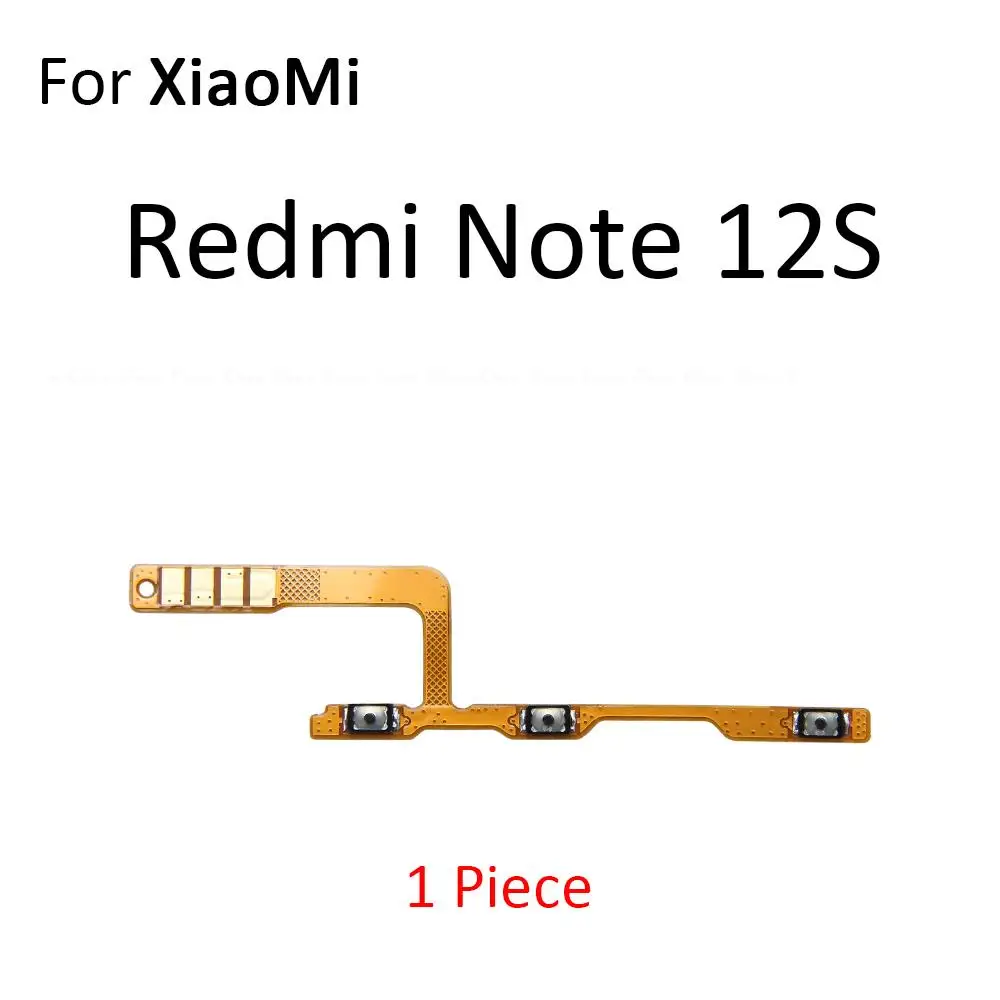 Power ON OFF Mute Switch Control Key Volume Button Flex Cable For XiaoMi Redmi Note 12S 12 Pro Plus Discovery Speed 4G 5G